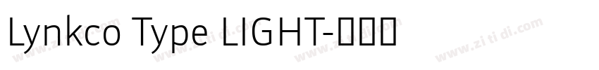 Lynkco Type LIGHT字体转换